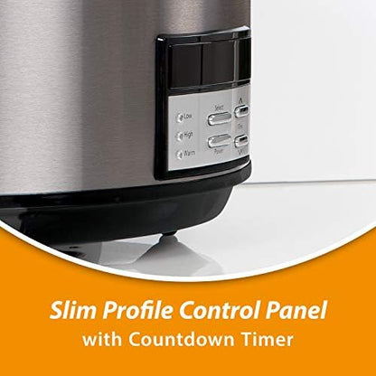 Crock-Pot 8 Quart Programmable Slow Cooker with Auto Warm - Select SC4043