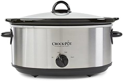 Crock-Pot 7 Quart Oval Manual Slow Cooker – Stainless Steel - Select SC6392