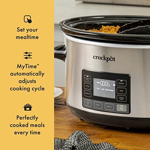 Crock-Pot 7 Quart Portable Programmable Slow Cooker with Timer - Select SC6305