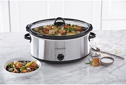 Crock-Pot 7 Quart Oval Manual Slow Cooker – Stainless Steel - Select SC6392