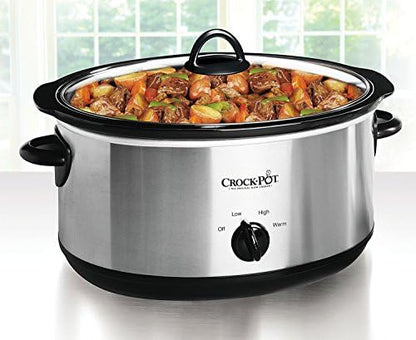 Crock-Pot 7 Quart Oval Manual Slow Cooker – Stainless Steel - Select SC6392