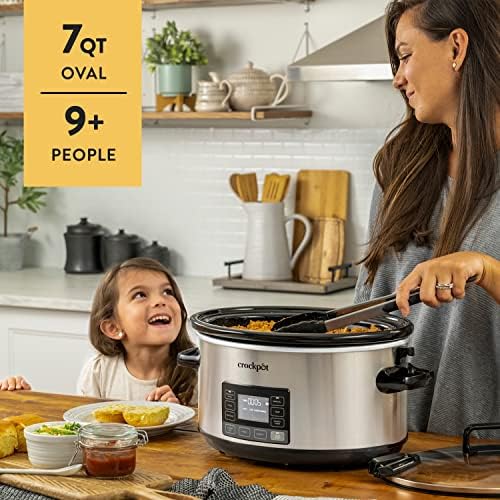 Crock-Pot 7 Quart Portable Programmable Slow Cooker with Timer - Select SC6305