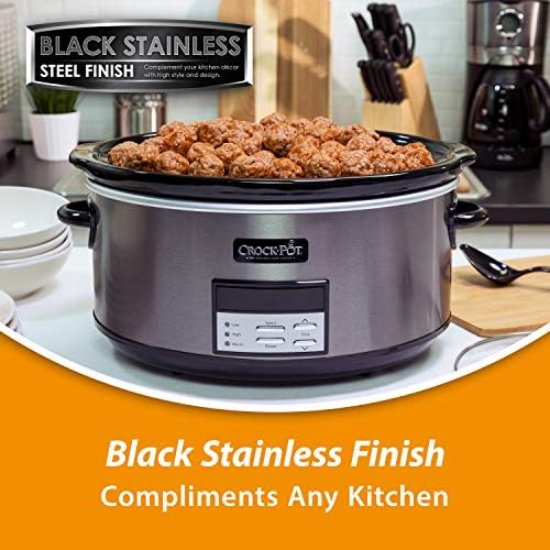 Crock-Pot 8 Quart Programmable Slow Cooker with Auto Warm - Select SC4043