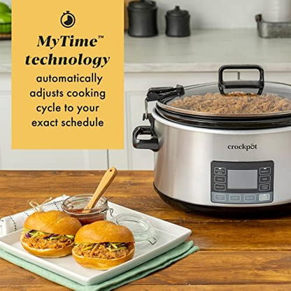 Crock-Pot 7 Quart Portable Programmable Slow Cooker with Timer - Select SC6305