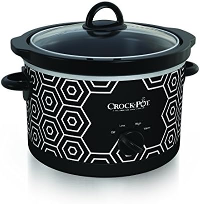 Crock-Pot 4.5 Quart Portable Slow Cooker – Black & White - Select SC4697