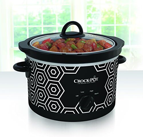 Crock-Pot 4.5 Quart Portable Slow Cooker – Black & White - Select SC4697