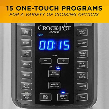 Crock-Pot Express Crisp 8 Quart 10-in-1 Pressure Cooker - Select SC9905