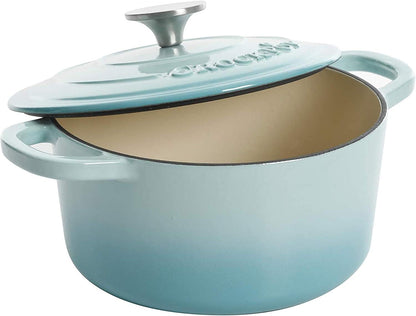 Crock-Pot 3 Quart Enameled Cast Iron Dutch Oven – Aqua - Select SC7188