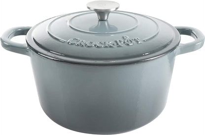 Crock-Pot 3 Quart Enameled Cast Iron Dutch Oven – Aqua - Select SC7188